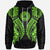 American Samoa Hoodie Polynesian Lion Head Green Style Unisex Green - Polynesian Pride