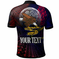 American Samoa Polo Shirt Custom Seal Of American Samoa Gradient Color Style LT10 - Polynesian Pride