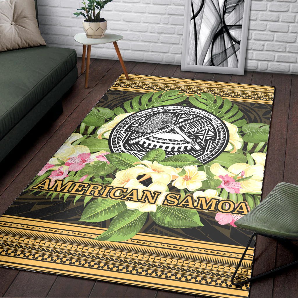 American Samoa Area Rug - Polynesian Gold Patterns Collection - Polynesian Pride