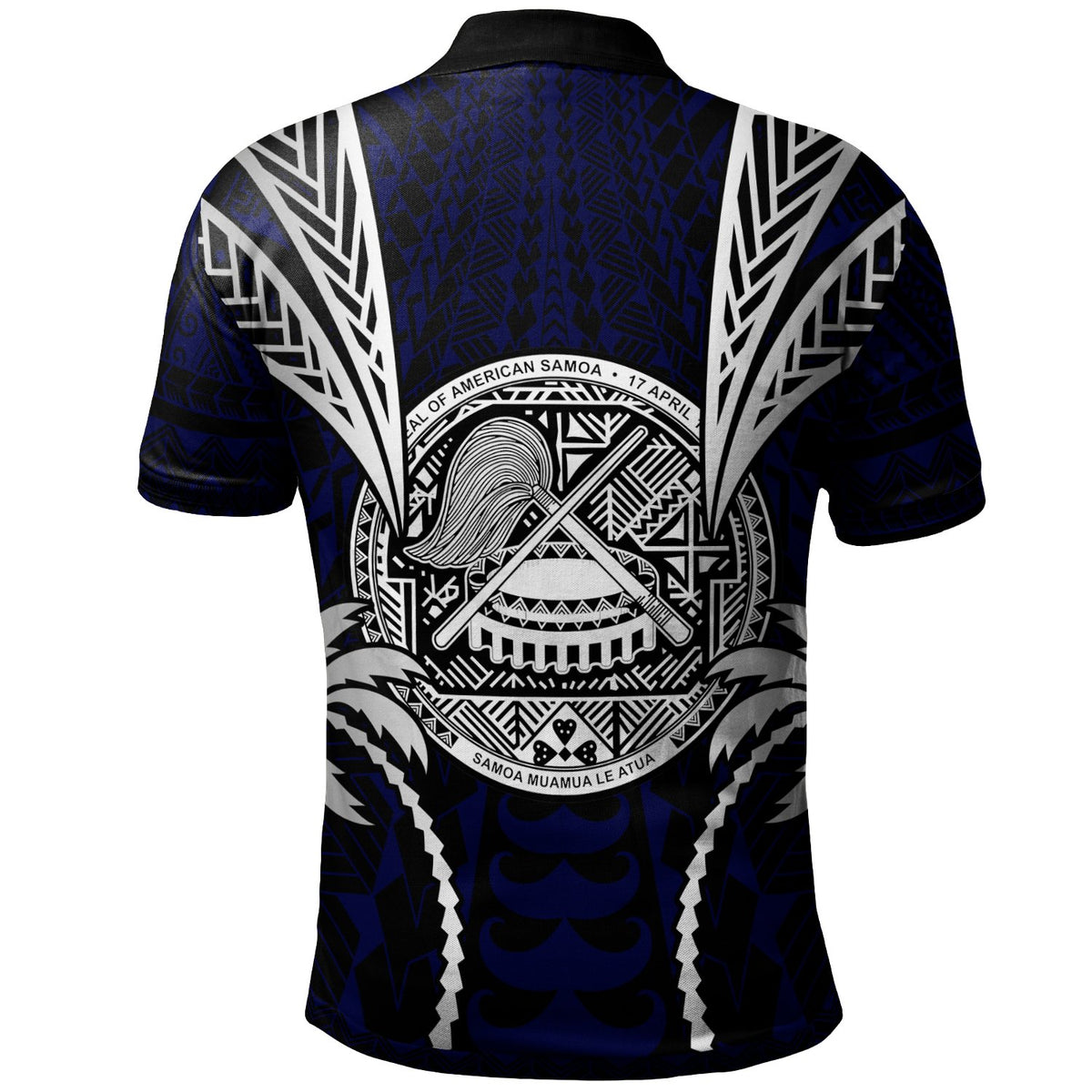 American Samoa Polo Shirt Blood Runs Through My Veins Style Flag - Polynesian Pride