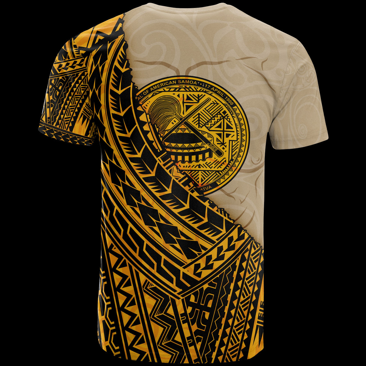 American Samoa Custom T Shirt Polynesian Wild Style - Polynesian Pride