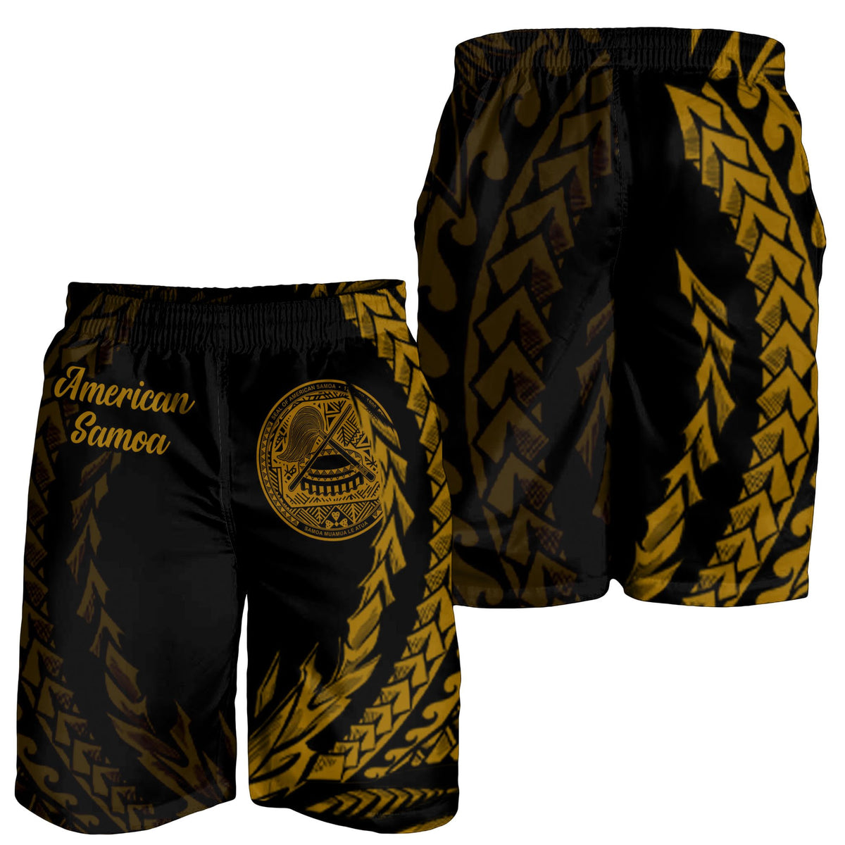 American Samoa Men's Shorts - Wings Style - Polynesian Pride
