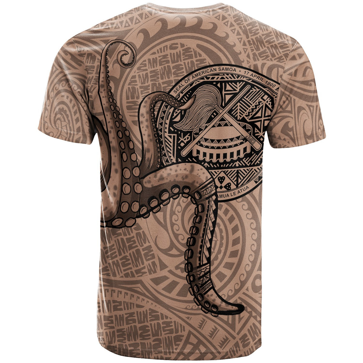 American Samoa T Shirt Polynesian Octopus Tentacle - Polynesian Pride