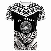 American Samoa Custom T Shirt Tribal Pattern Cool Style White Color Unisex White - Polynesian Pride