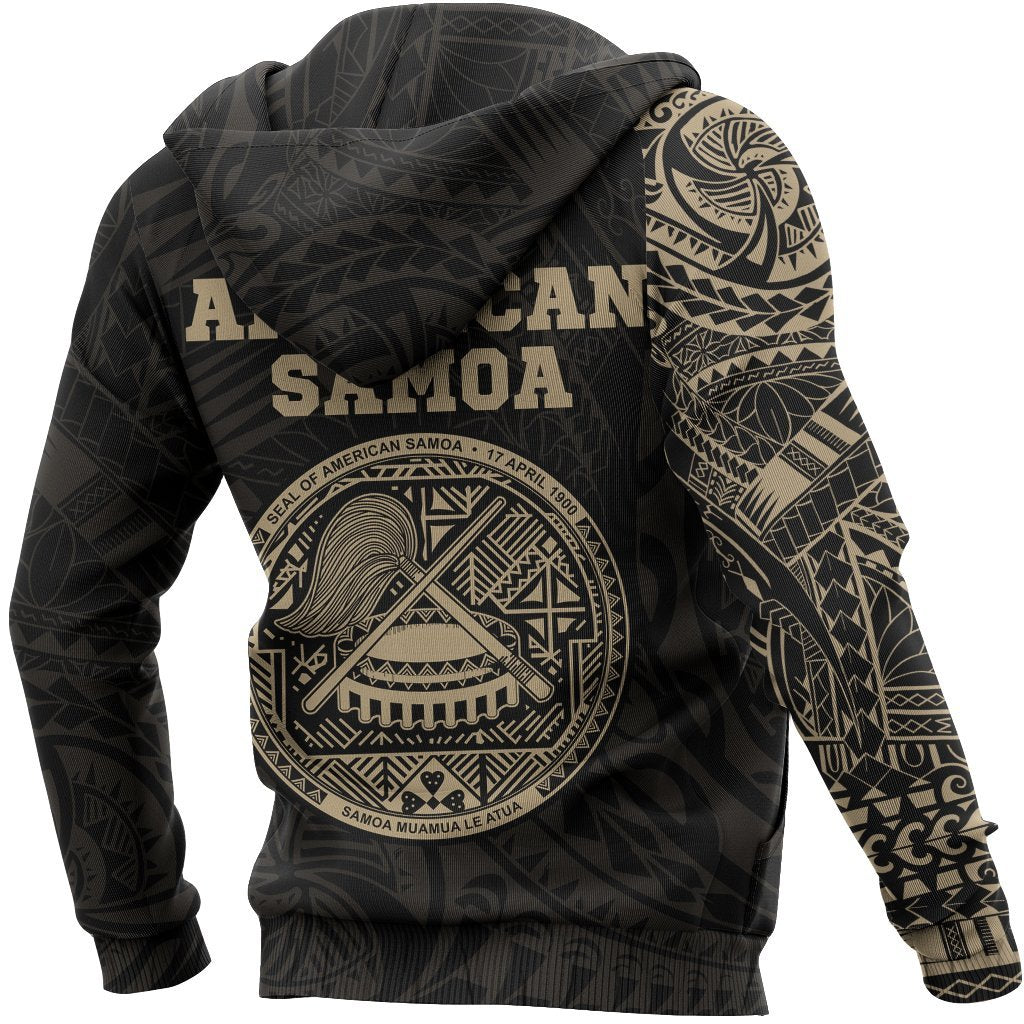 American Samoa Hoodie Tattoo Style Version 2.0 7 - Polynesian Pride