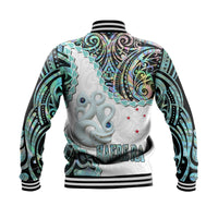 New Zealand Maori Baseball Jacket Aotearoa Manaia Basic Paua Shell - Heare Ra LT9 - Polynesian Pride