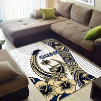 Guam Fish Hook Area Rug White Style LT6 - Polynesian Pride