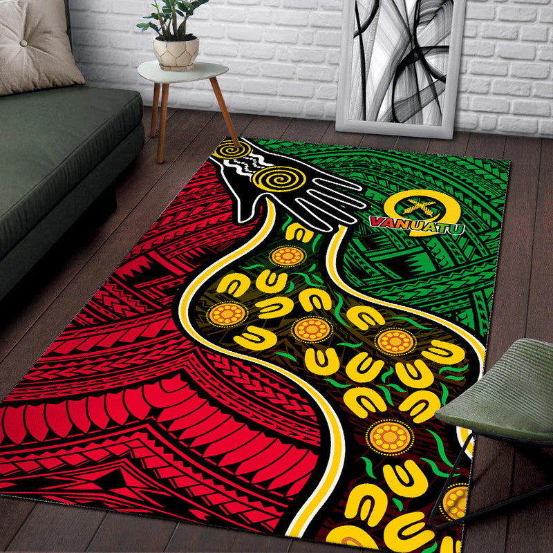 Vanuatu Mix Aboriginal Area Rug LT6 - Polynesian Pride
