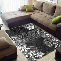 (Custom Personalised) Polynesian Fathers Day Area Rug I Love You In Every Universe - Black LT8 - Polynesian Pride