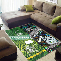 New Zealand And Cook Islands Area Rug Together - Paua Shell LT8 - Polynesian Pride