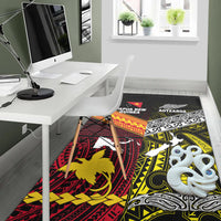 New Zealand And Papua New Guinea Area Rug Together - Yellow LT8 - Polynesian Pride