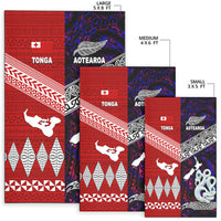 New Zealand And Tonga Area Rug Together - Purple LT8 - Polynesian Pride