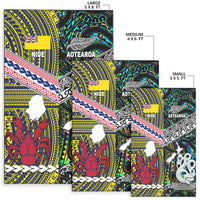 New Zealand And Niue Area Rug Together - Paua Shell LT8 - Polynesian Pride