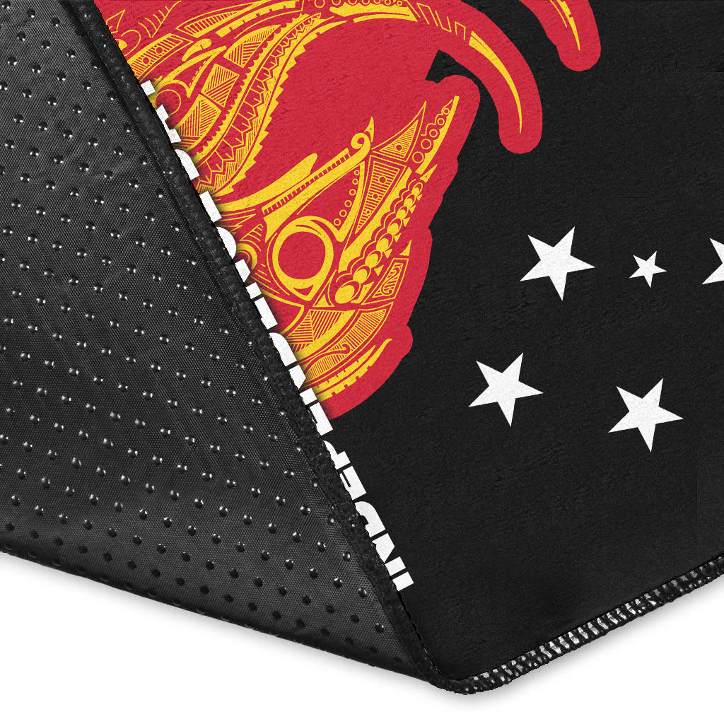 Papua New Guinea Area Rug Independence Day Flag Style LT16 - Polynesian Pride