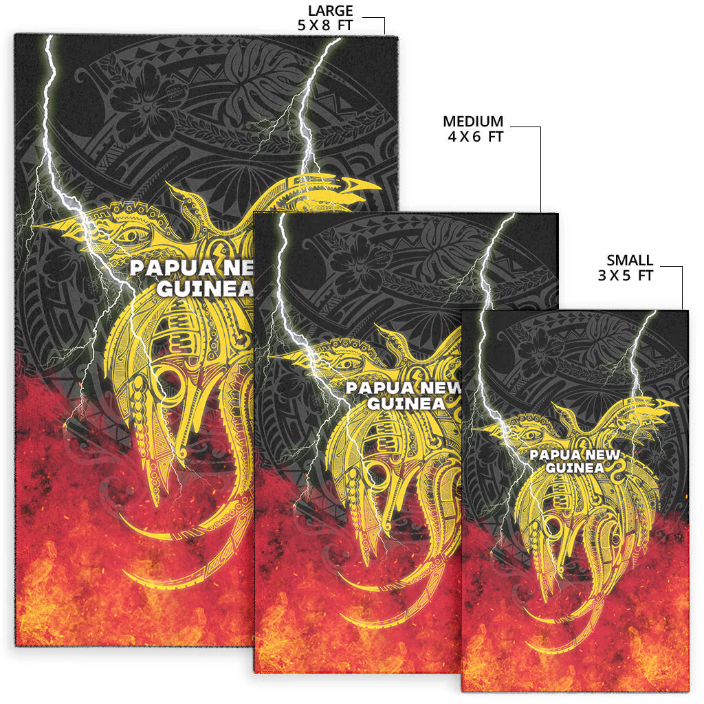 Papua New Guinea Area Rug Independence Day Special Style LT16 - Polynesian Pride