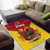 Papua New Guinea Rugby Kumul Pride Area Rug - LT2 - Polynesian Pride