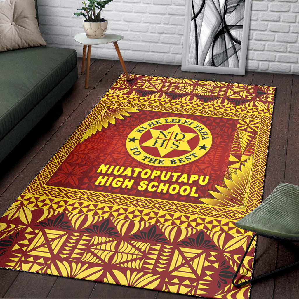 Tonga Niuatoputapu High School Area Rugs Simplified Version LT8 - Polynesian Pride