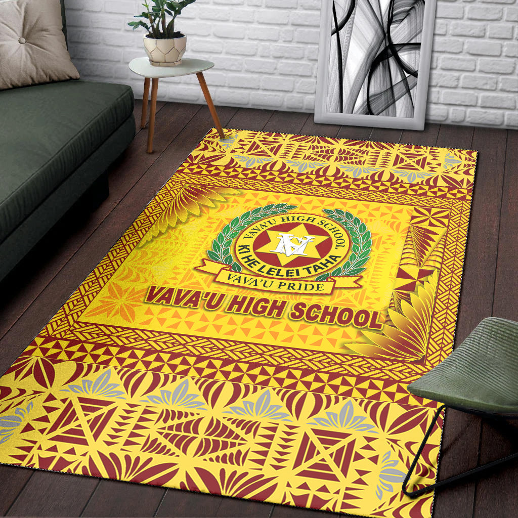 Tonga Vava'u High School Area Rugs Simplified Version - Gold LT8 - Polynesian Pride