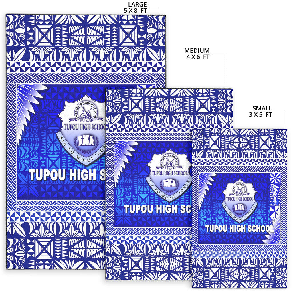 Tonga Tupou High School Area Rugs Simplified Version LT8 - Polynesian Pride