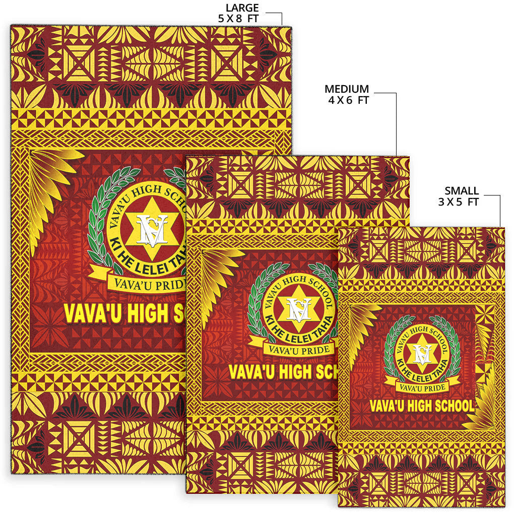 Tonga Vava'u High School Area Rugs Simplified Version - Maroon LT8 - Polynesian Pride