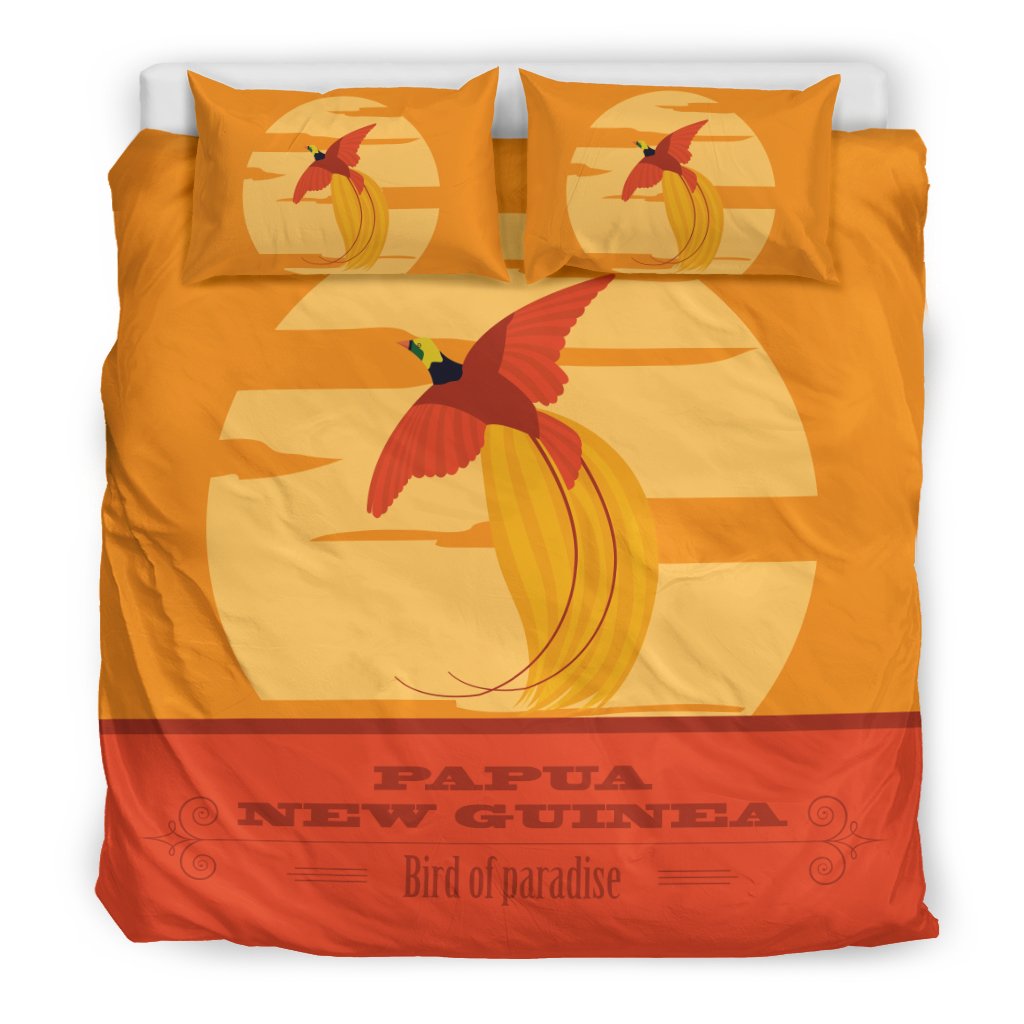 Papua New Guinea Duvet Cover Set - Raggiana Bird Of Paradise - Polynesian Pride