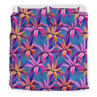 Hawaiian Tropical Flowers Polynesian Bedding Set Pink - Polynesian Pride