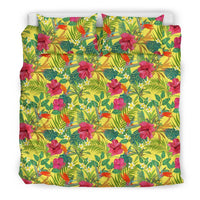 Hawaiian Tropical Leaves And Flowers Polynesian Bedding Set - Polynesian Pride