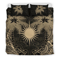Marshall Islands Duvet Cover Set - Marshall Islands Flag Coconut (Duvet Cover) Black - Polynesian Pride