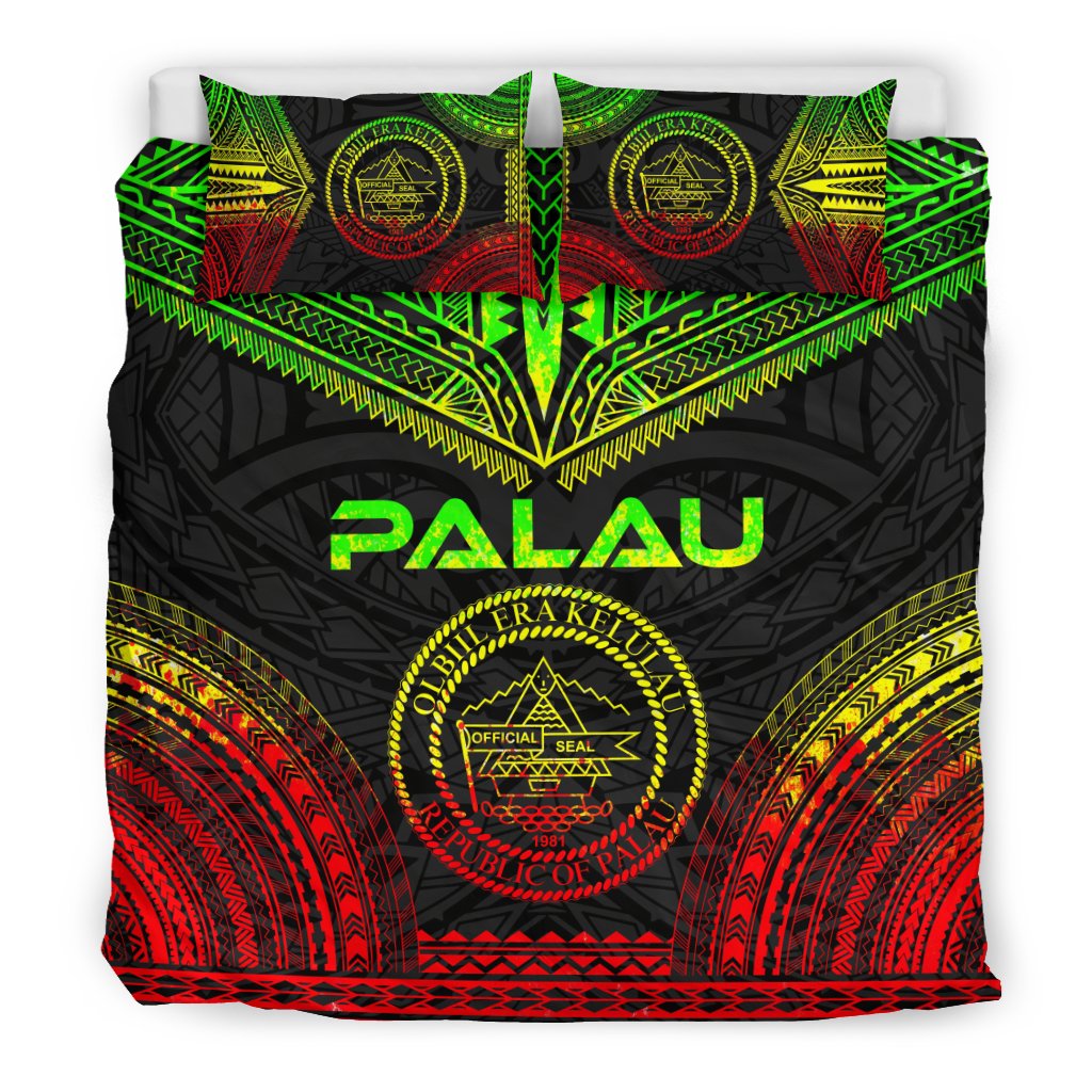 Palau Polynesian Chief Duvet Cover Set - Reggae Version - Polynesian Pride