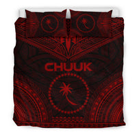 Chuuk Polynesian Chief Duvet Cover Set - Red Version - Polynesian Pride