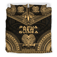 Papua New Guinea Polynesian Chief Duvet Cover Set - Gold Version - Polynesian Pride