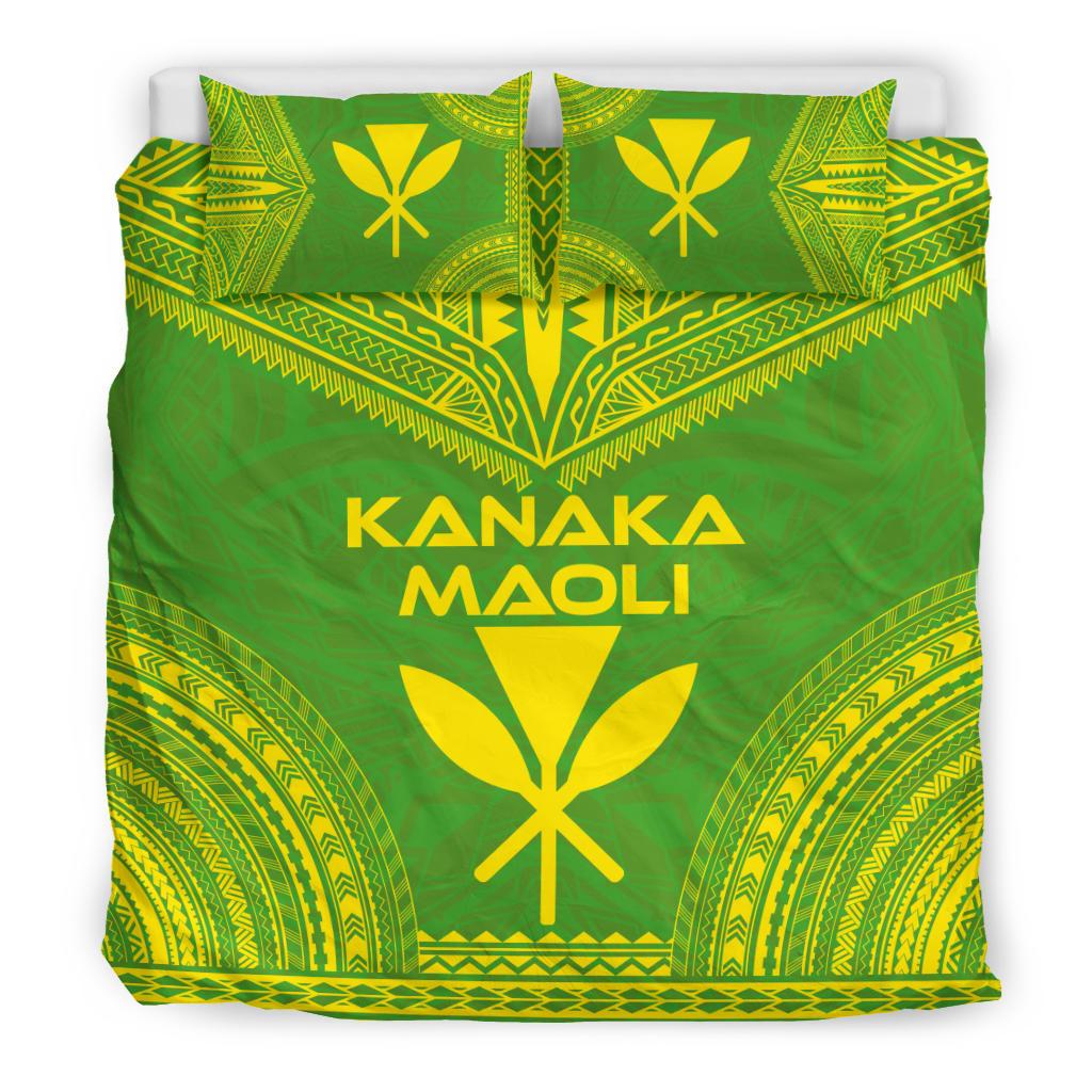 Kanaka Maoli Flag Polynesian Chief Duvet Cover Set - Polynesian Pride