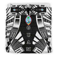 Guam Duvet Cover Set - Polynesian Tattoo Black - Polynesian Pride
