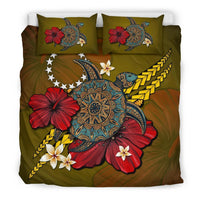 Cook Islands Bedding Set - Yellow Turtle Tribal - Polynesian Pride