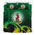 Vanuatu Bedding Set - Wave And Hibiscus Green - Polynesian Pride