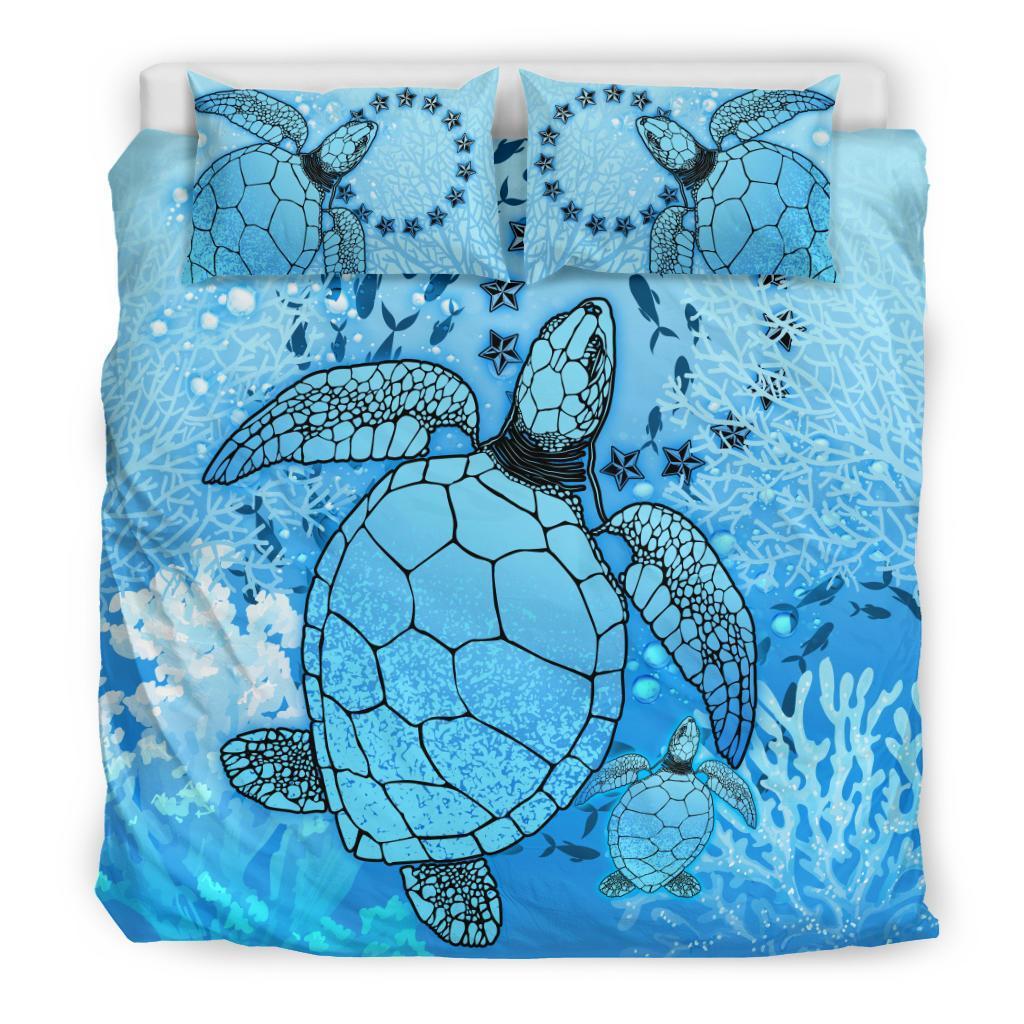 Cook Islands Bedding Set - Ocean Life Blue - Polynesian Pride