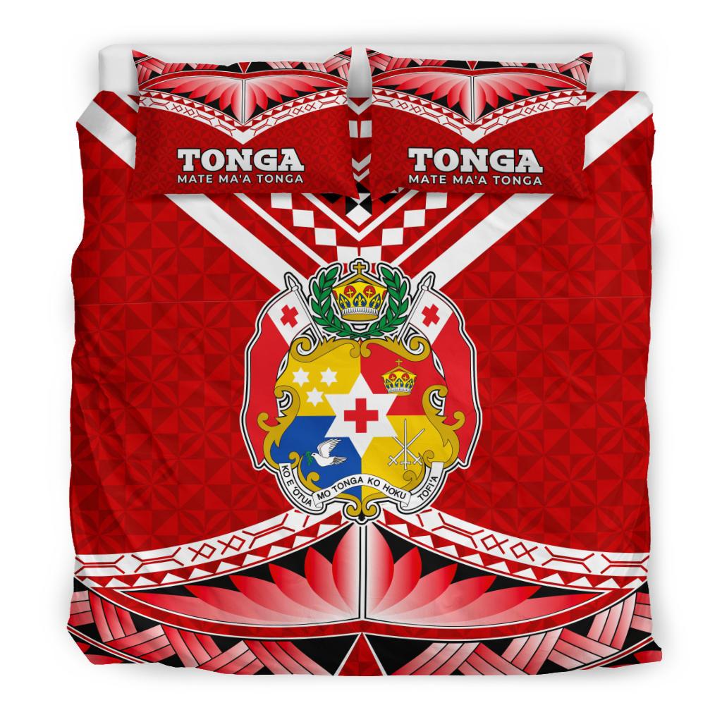 Polynesian Bedding Set - Mate Ma'a Tonga Pattern Duvet Cover Set - Polynesian Pride