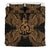 Polynesian Bedding Set - Vanuatu Duvet Cover Set Map Gold - Polynesian Pride