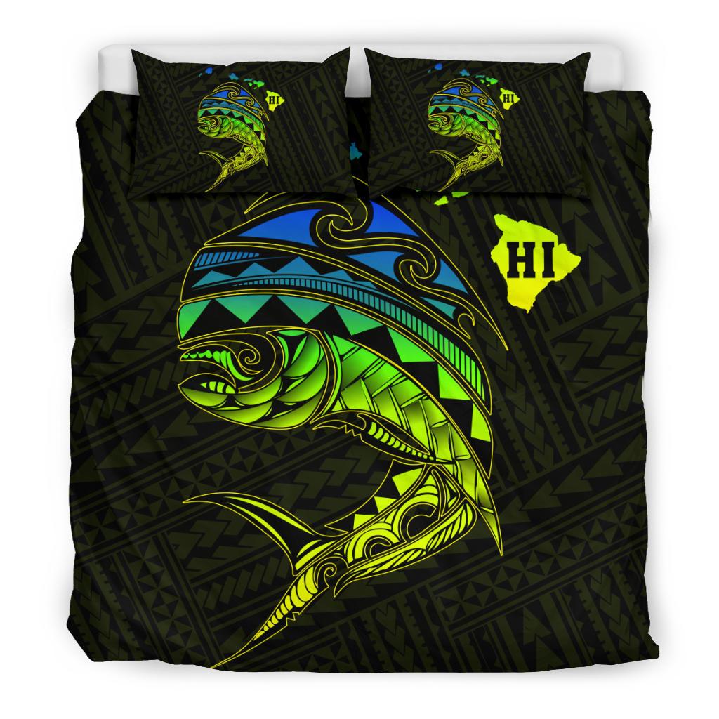 Hawaii Polynesian Mahi - Mahi Common Dolphinfish Bedding Set - Ver 1 - Polynesian Pride