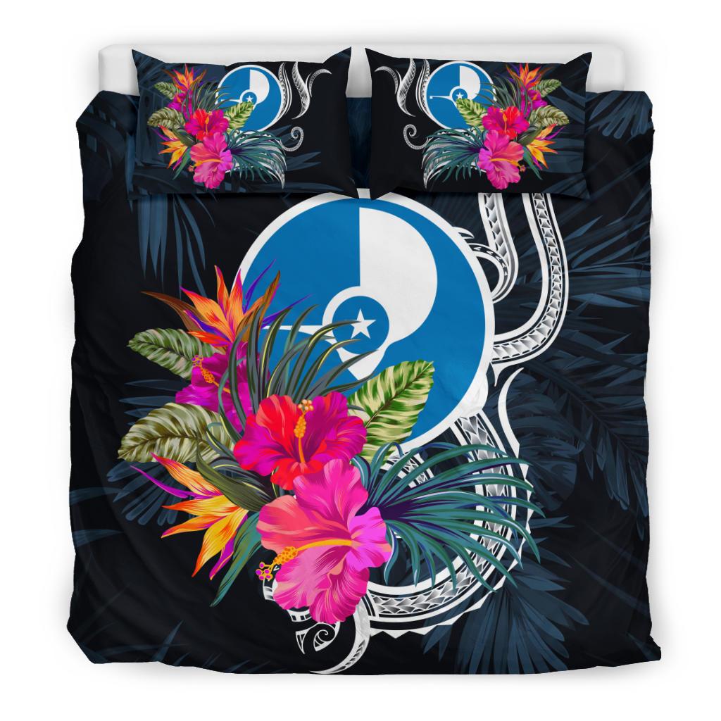 Polynesian Bedding Set - Yap Duvet Cover Set Tropical Flowers - Polynesian Pride