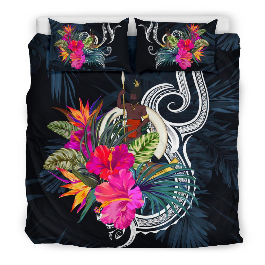 Polynesian Bedding Set - Vanuatu Duvet Cover Set Tropical Flowers - Polynesian Pride