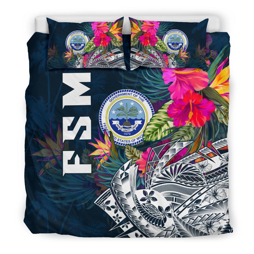 Federated States Of Micronesia Bedding Set - Summer Vibes - Polynesian Pride