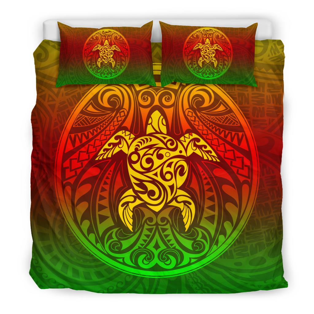 Hawaii Bedding Set - Kanaka Maoli Turtle Polynesian Bedding Set - Polynesian Pride