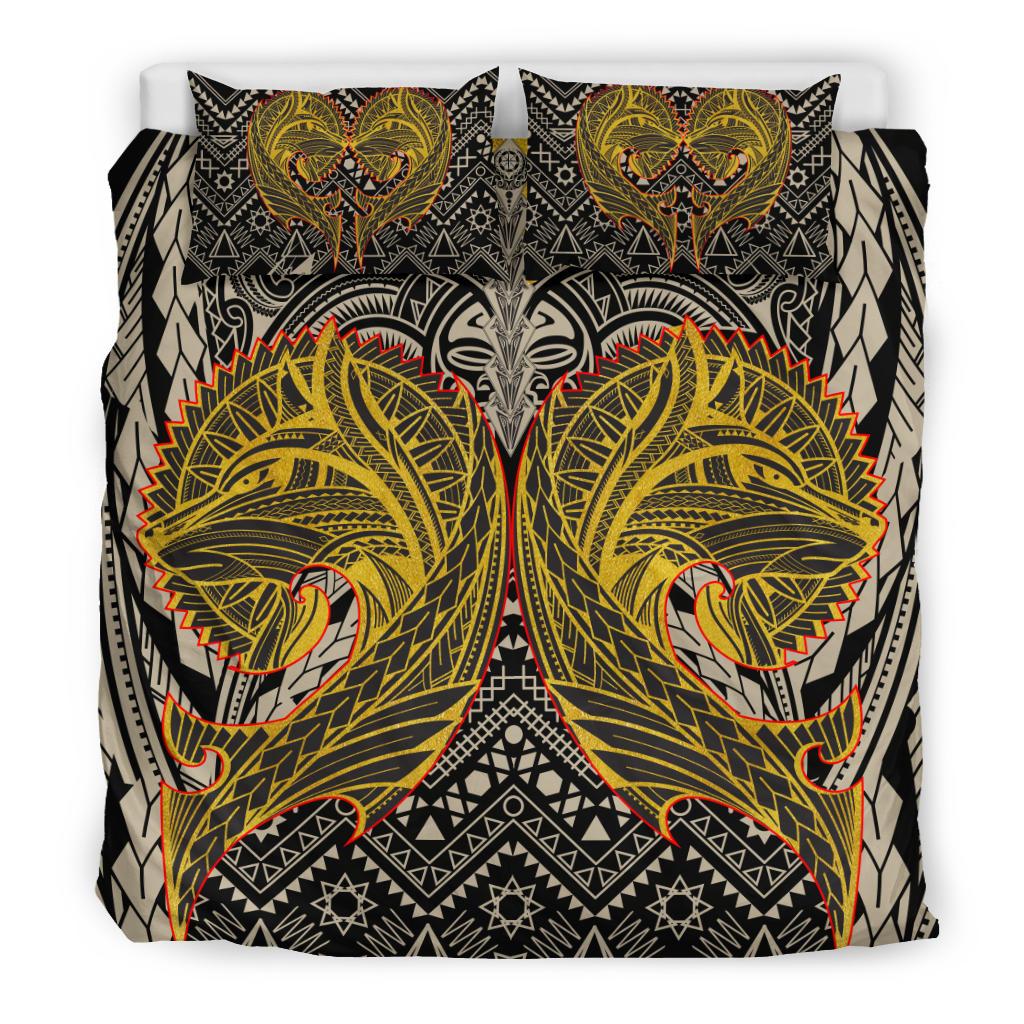 Polynesian Bedding Set - Wolf Polynesian Patterns - Polynesian Pride