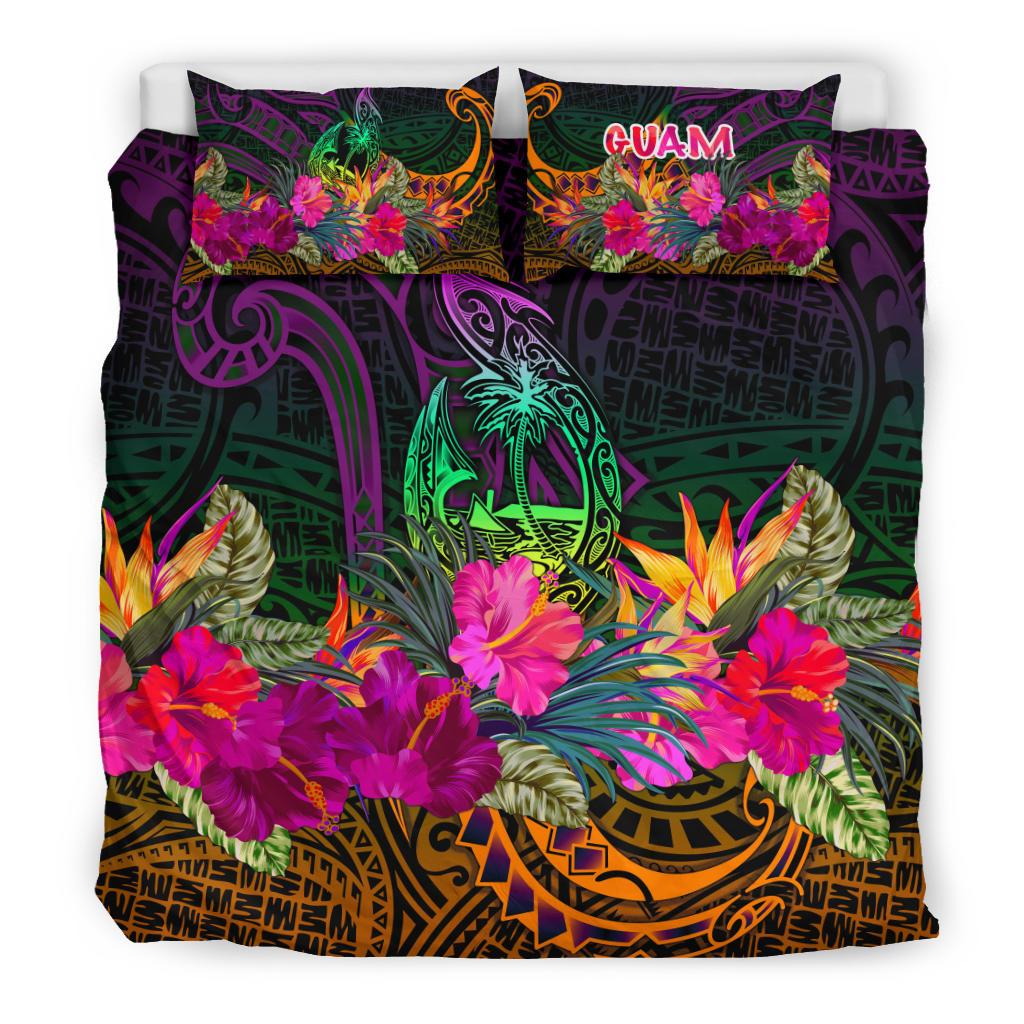 Guam Polynesian Bedding Set - Summer Hibiscus - Polynesian Pride