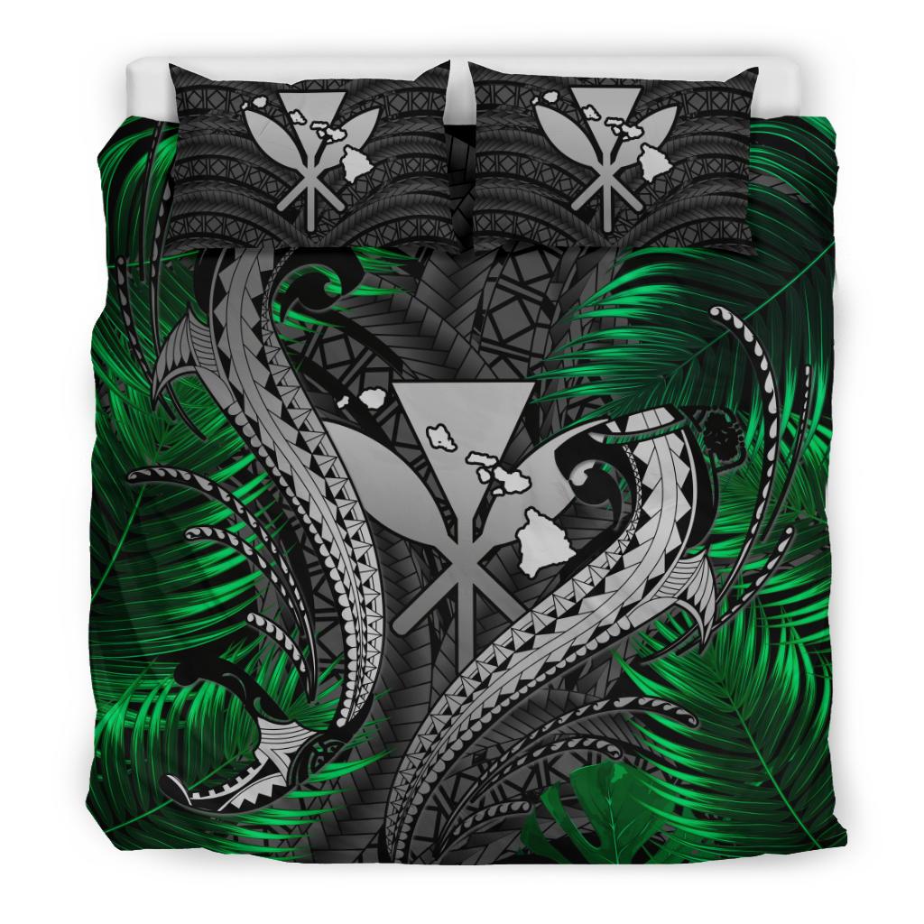 Hawaii Shark Polynesian Tropical Bedding Set - Gray - Polynesian Pride