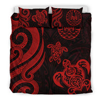 Tahiti Polynesian Bedding Set - Red Tentacle Turtle - Polynesian Pride