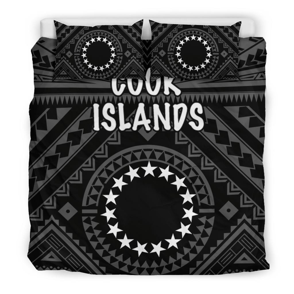 Cook Island Bedding Set - Seal With Polynesian Tattoo Style ( Black) - Polynesian Pride