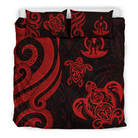 Vanuatu Bedding Set - Red Tentacle Turtle - Polynesian Pride