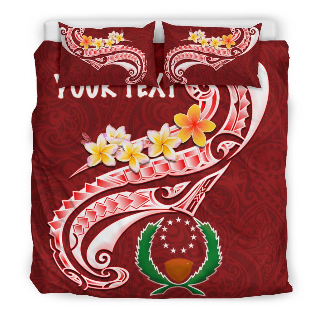 Pohnpei Personalised Bedding Set - Pohnpei Seal Polynesian Patterns Plumeria - Polynesian Pride